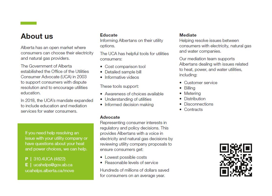 The UCA Services Card