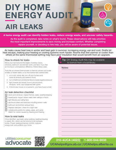 DIY home energy audit - air leaks